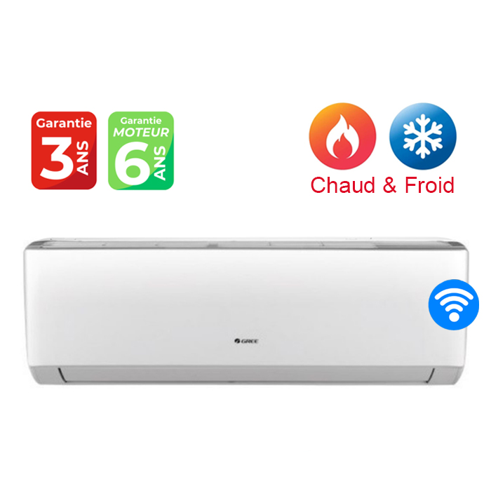 CLIMATISEUR GREE INVERTER CL12GRINVT 12000BTU  TROPICALISÉ / CHAUD & FROID