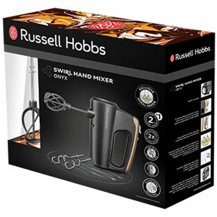 BATTEUR À MAIN RUSSEL HOBBS 350W - NOIR & GOLD – Image 6