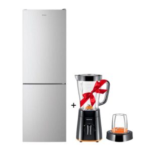 RÉFRIGÉRATEUR CANDY COMBINÉ 346L SILVER CCE3T618FSD