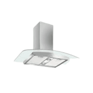 HOTTE DECORATIVE PREMIUM / 90 CM - INOX & VERRE