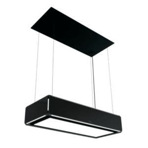 HOTTE SUSPENDUS SILVERLINE / 120 CM - VERRE NOIR