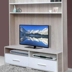 TABLE TV EQUATEUR SOTUFAB CHÈNE BRUT