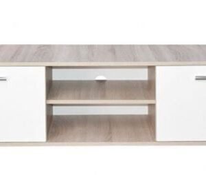 TABLE TV JOY SOTUFAB CHÊNE BRUT & BLANC