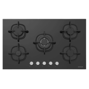 PLAQUE A GAZ SILVERLINE 5 FEUX / 90 CM - NOIR / CS5363B01.FFD
