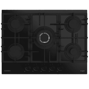 PLAQUE ARTHUR MARTIN 5 FEUX 70CM - VERRE NOIR