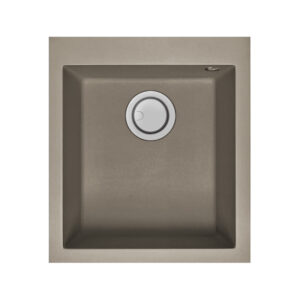 ÉVIER DE CUISINE ENCASTRABLE FOCUS QUADRA-40A GRANITECK1 Bac 41 cm - Tortora