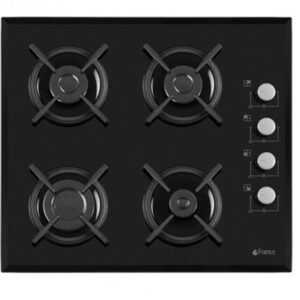 PLAQUE FRANCO 4 FEUX VITRO - NOIR