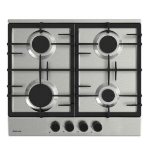 PLAQUE FOCUS 4 FEUX GR FONTE - INOX 60CM