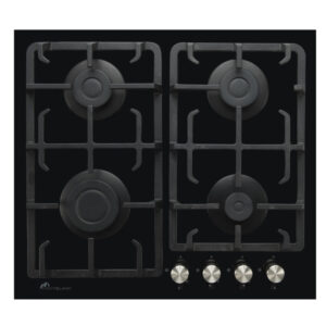 PLAQUE MONT BLANC 4 FEUX - NOIR VITRO