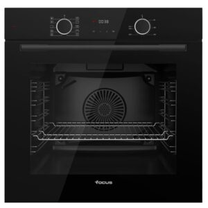 FOUR FOCUS ENCASTRABLE VENTILÉ 12 PROG + AFFICHEUR 60CM - NOIR