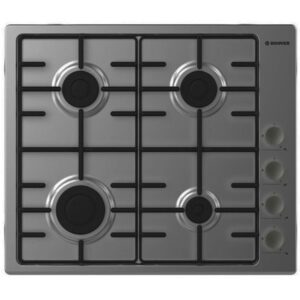 PLAQUE HOOVER 4 FEUX INOX 60 CM AVEC SECURITE