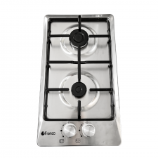 PLAQUE FRANCO 2 FEUX - INOX SUPPORT EMAILLE