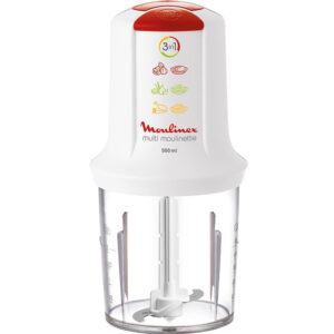 MINI HACHOIR MOULINEX - 500 ROUGE ET BLANC