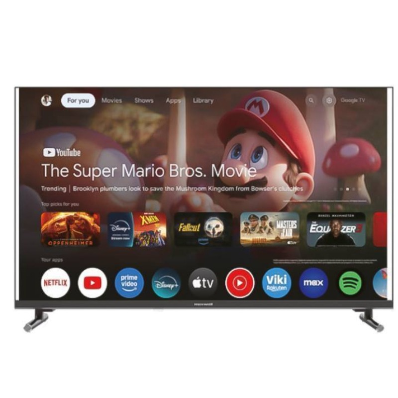 Tv MAXWELL 65" MG60 QLED 4K SMART GOOGLE TV AVEC RECEPTEUR INTÉGRÉ - NOIR