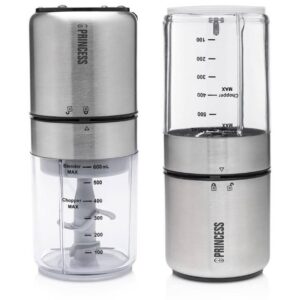 MULTIHACHOIR ET BLENDER INOX 2 EN 1 - 350W 0.5L