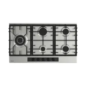 PLAQUE DE CUISSON FOCUS F.414X 5 FEUX FONTE 90 cm- Inox