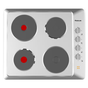PLAQUE DE CUISSON ENCASTRABLE FOCUS ElECTRIQUE F.814X 4 FEUX 60 cm - Inox