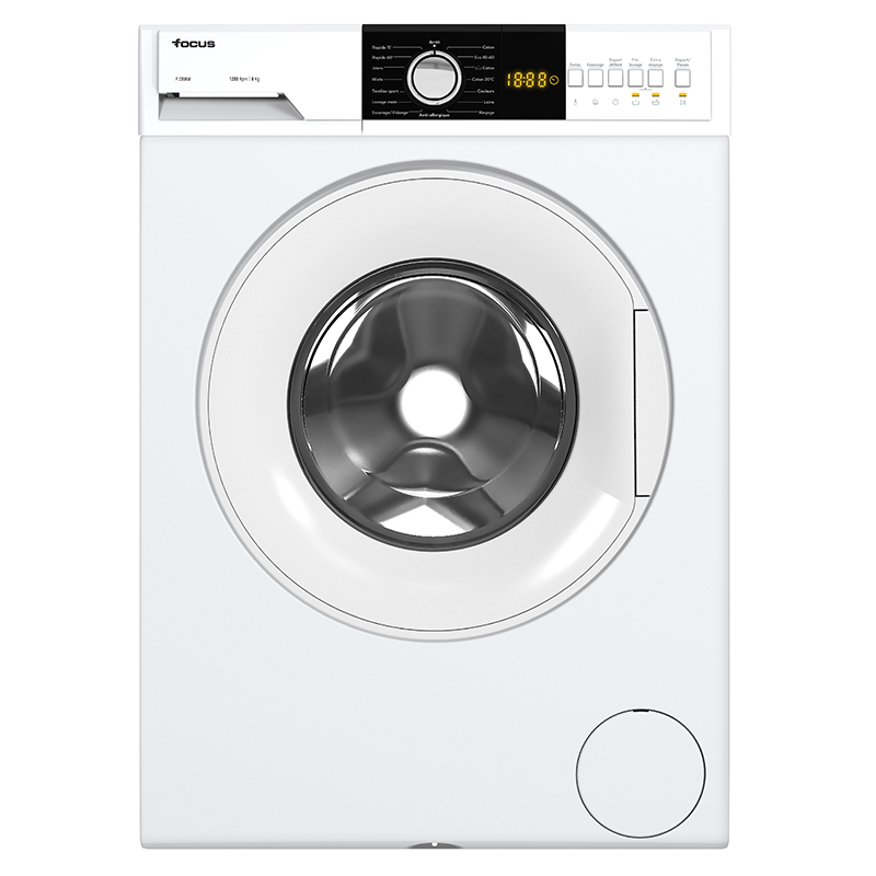 MACHINE A LAVER FRONTAL FOCUS F.1208W 8 Kg 1200 TOURS - Blanc