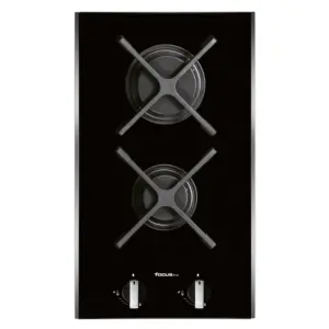 PLAQUE DE CUISSON ENCASTRBLE FOCUS SOFT.32 2 Feux 30Cm - Noir