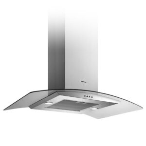 HOTTE CENTRALE FOCUS F.915X 90 cm - Inox & Vitre