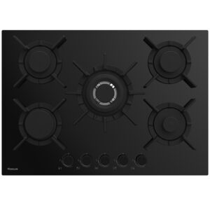 PLAQUE DE CUISSON FOCUS F.417B 5 FEUX 75 cm Noir