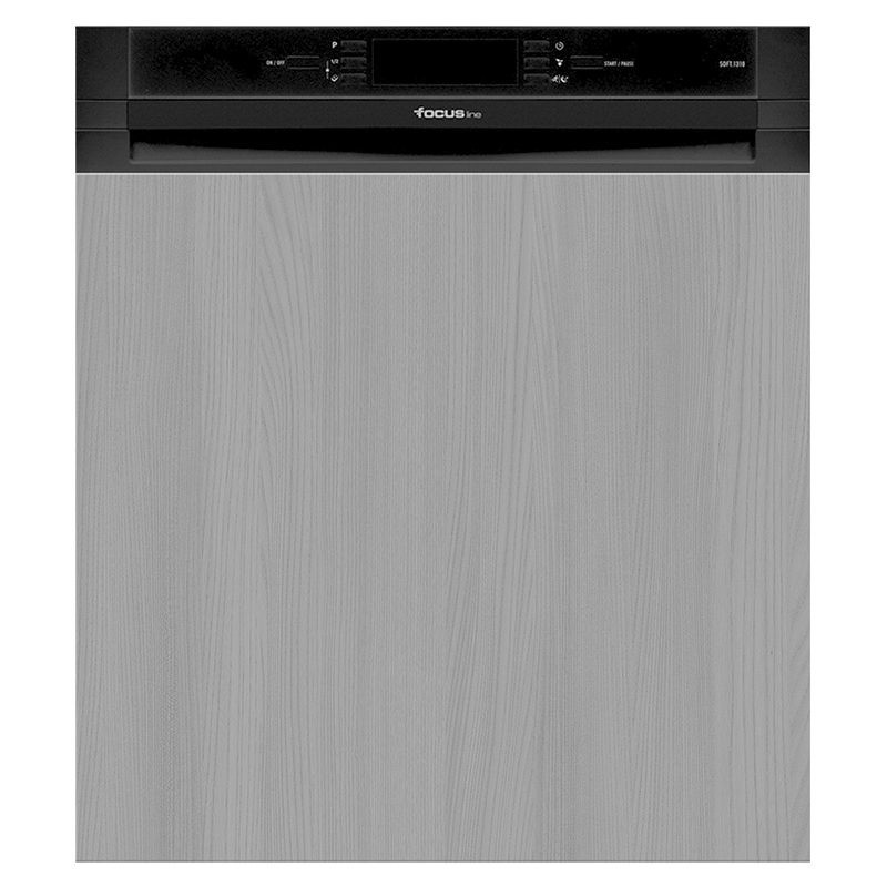 LAVE VAISSELLE SEMI-ENCASTRABLE FOCUS SOFT.1310 14 Couverts - Noir
