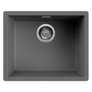 EVIER SOTTOTOP 56 CM TITANIUM SMILE.56G FOCUS LINE - Gris