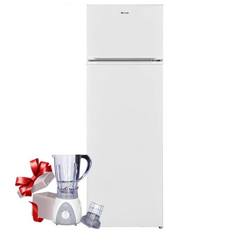 RÉFRIGÉRATEUR BRANDT BRASSÉ BDT3210BW 280 LITRES LessFrost + BLENDER GALAXY NATUREL