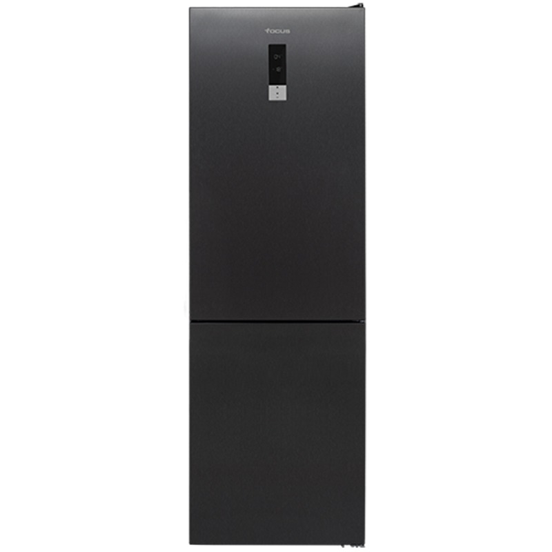 RÉFRIGERATEUR FOCUS COMBINE SMART-3760 60CM DARK 373L - INOX