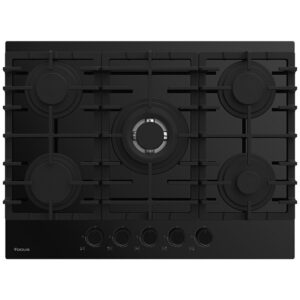 PLAQUE DE CUISSON ENCASTRABLE FOCUS F406B 5 FEUX 70 cm - Noir