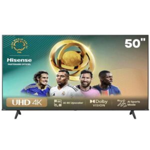 TV HISENSE 50″ UHD 4K SMART GOOGLE – NOIR
