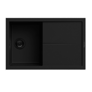 ÉVIER DE CUISINE ENCASTRABLE FOCUS FILO-100B Graniteck 100cm 1 Bac + égouttoir