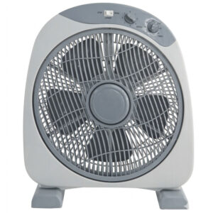VENTILATEUR SEMI OVAL BOX FAN UTECH KYT-1203 - Blanc & Gris