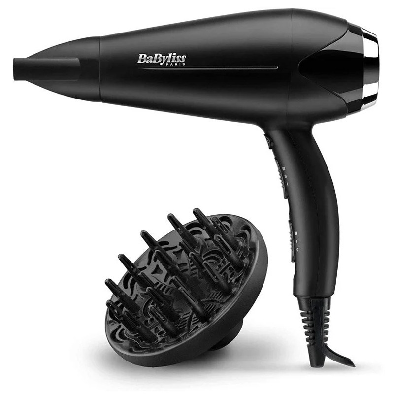 SÉCHE CHEUVEUX LONIQUE BABYLISS D572DE TURBO Smooth 2200W - Noir&Silver