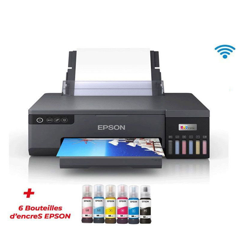 IMPRIMANTE EPSON ECOTANK L8050 A RÉSRVOIR INTÉGRÉ Wifi Couleur