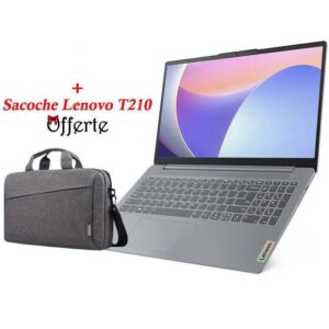 PC PORTABLE LENOVO IdeaPad Slim 3 15IRU8 i3 13è Gén 8Go 512G SSD - Gris