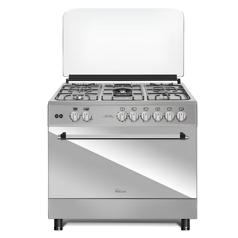 CUISINIÈRE À GAZ PROCOOK TG6950IX 90CM 5 FEUX – INOX